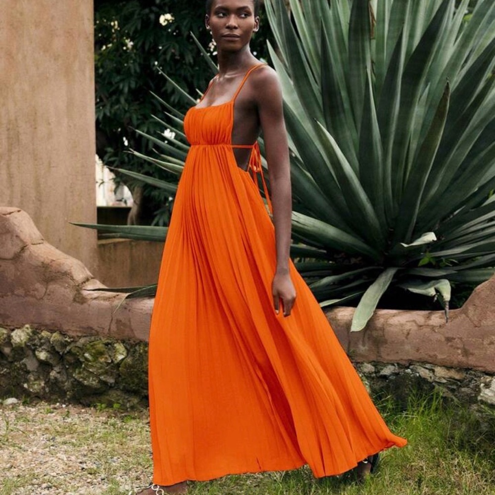 Orange Maxi Dress